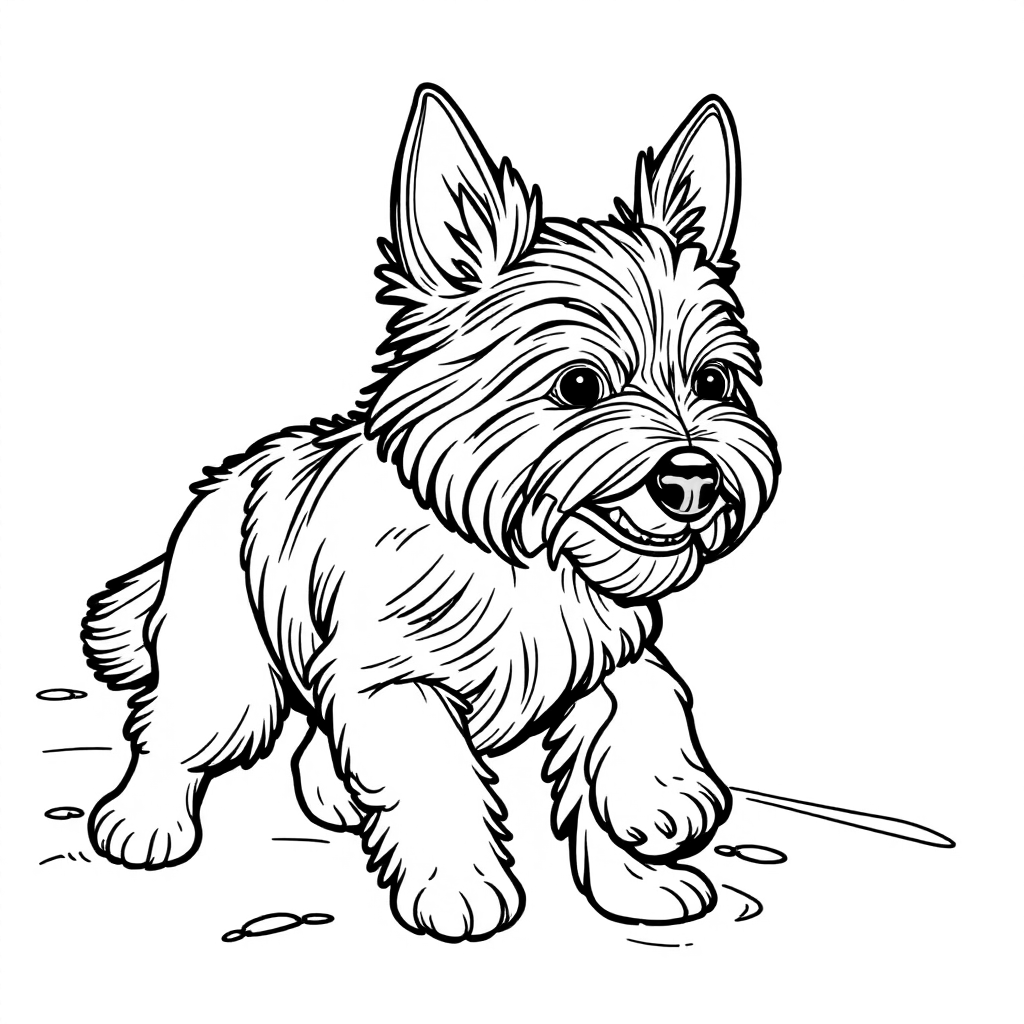 Chien qui coure sur la plage